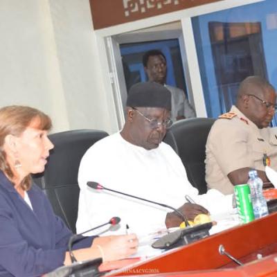 Réunion de travail au ministère des Armées pour la délocalisation de l'École nationale des sous-officiers d'active de Koundoul vers Kalaït